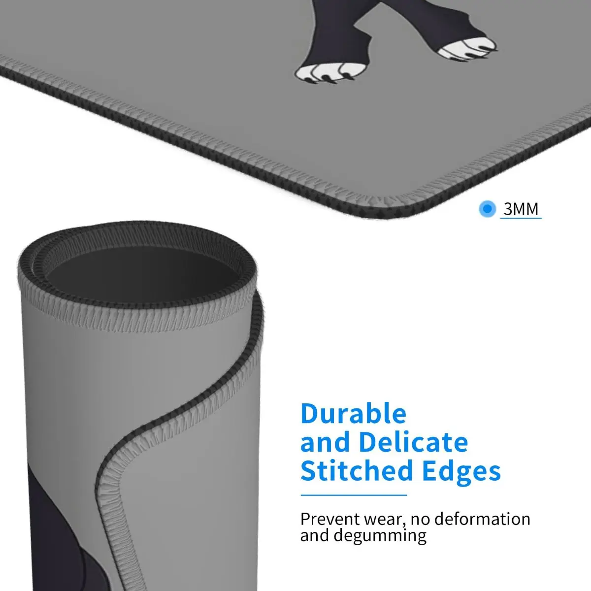 لوحة ماوس Helluva Boss Loona لوحة مفاتيح الكمبيوتر ماوس حصيرة ألعاب الكمبيوتر المحمول حصيرة مكتبية ملحقات المكتب مفارش الطاولة