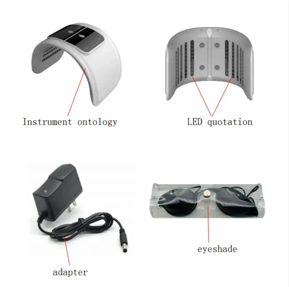 2026 Professional 7 Colors PDT LED Mask Facial Red Light Therapy Skin Rejuvenation Device Face Lift Anti Wrinkle Beauty Machine