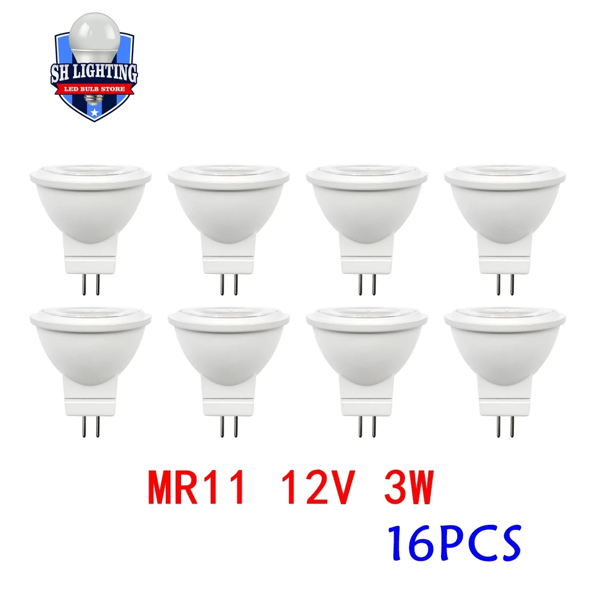 

16PCS Energy Saving Led Bulb Mr11 GU4 12V 3W Cob Spotlight 3000k 4000k 6000k Warm Light For Home Decoration Replace Halogen Lamp