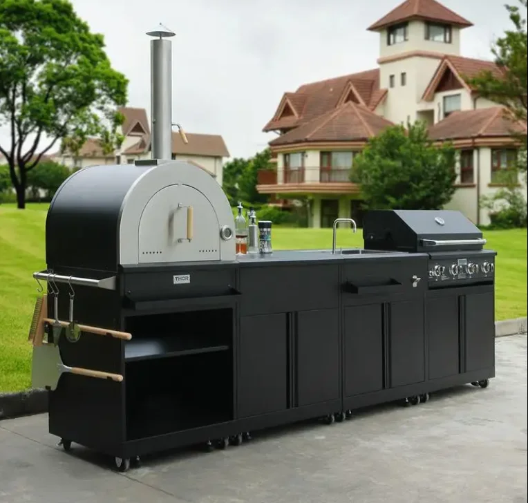 

Terrace Ghana Stainless Steel Outdoor Kitchen Creative 304 Steel Outdoor Kitchen Island