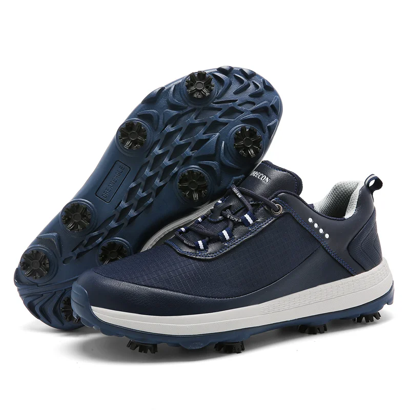 Tênis de golfe respirável antiderrapante masculino, Sapatos especiais Golfshoes, Equipamento de unhas compridas, Nova atividade