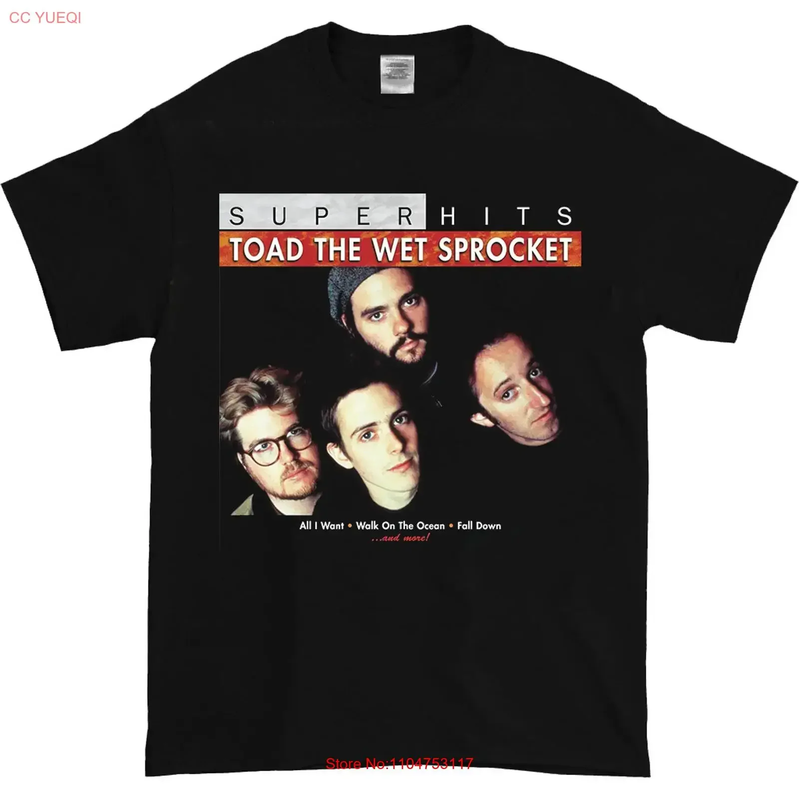 Toad The Wet Sprocket Band Super Hits T Shirt Full Size S 5XL SS1132 vintage Washed Stylish Versatile graphic Breathable