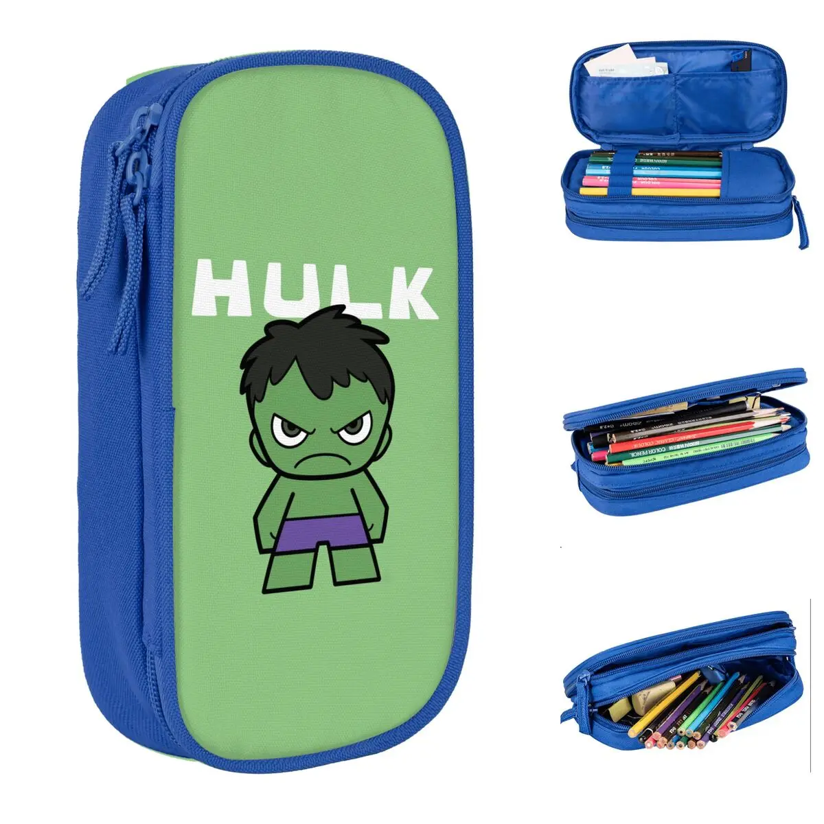 Cute Mini Hulk Pencil Case Fun Pen Holder Bags Student Large Storage School Supplies Gift Pencil Box