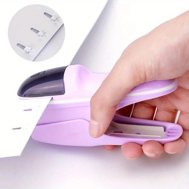 Desktop Stapleless Stapler For Fixing Up To 8 Sheets For Home School Office Desktop Stapler Ticket Paper And Document Binding