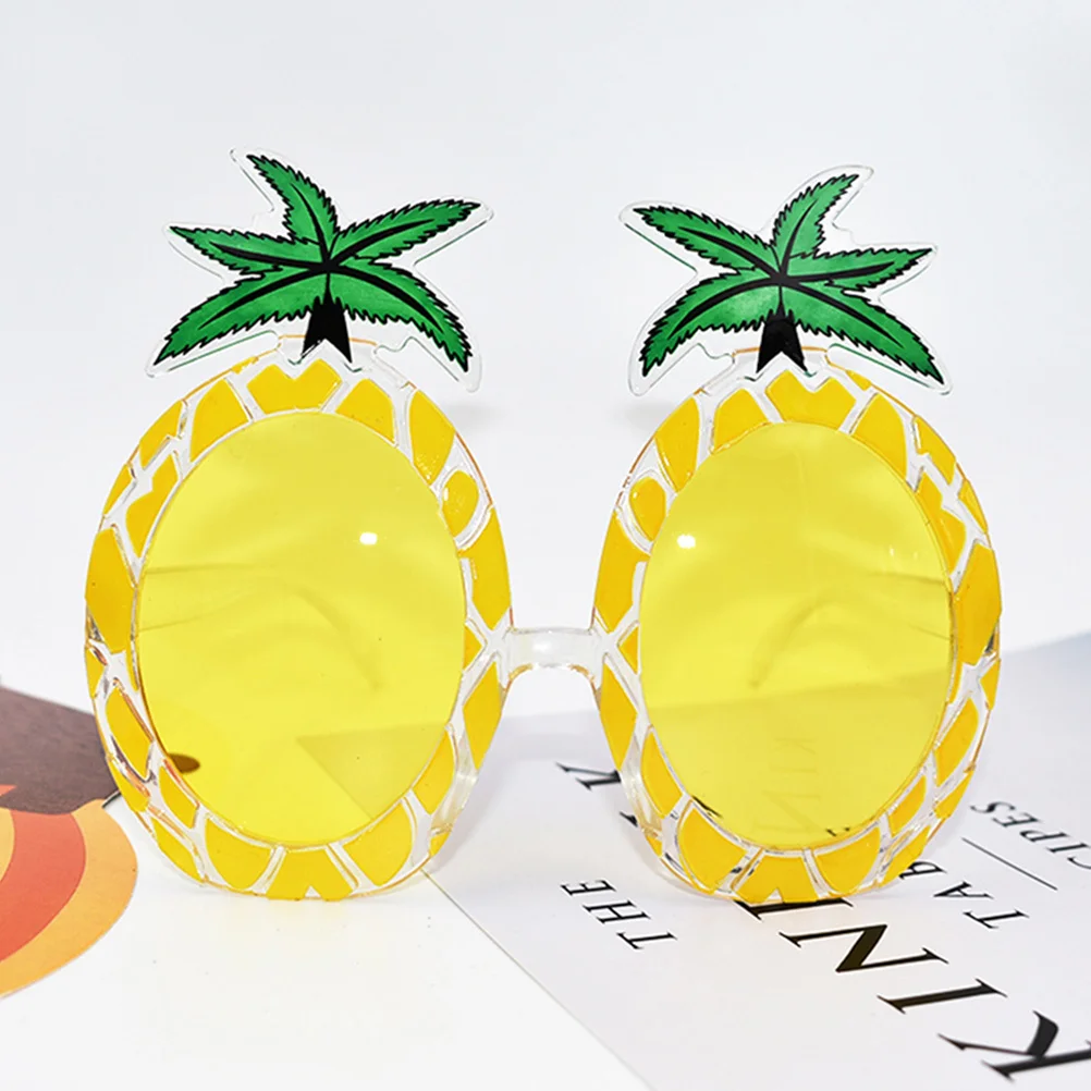 

2Pairs Party Eyeglasses Wine Glass Pineapple Friendly Comfortable Photo Props for Birthday Masquerade Pool Beach