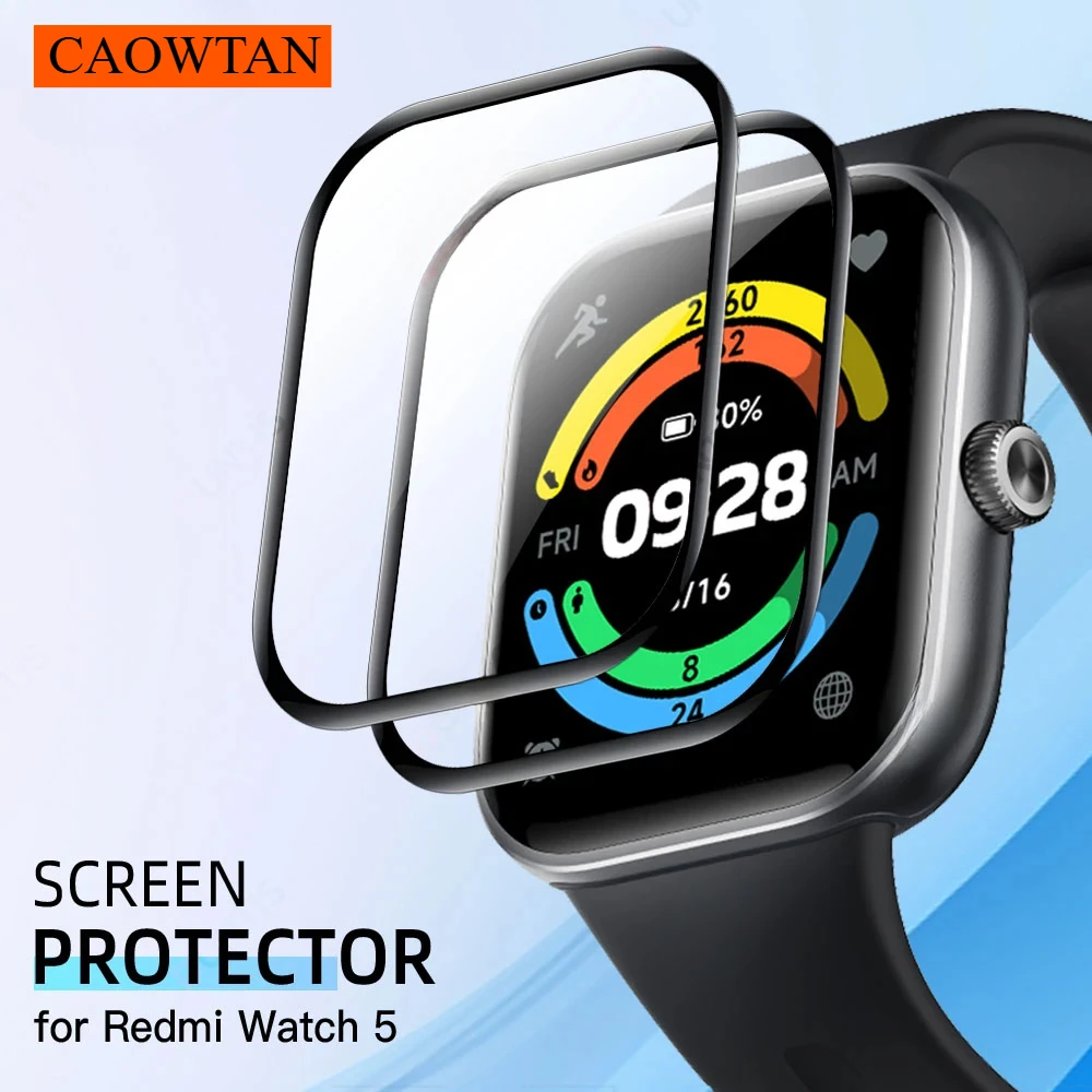 

Защитная пленка для экрана Xiaomi Redmi Watch 5, 3D изогнутая защитная пленка для экрана Redmi Watch4, ультра-HD, защитные аксессуары с полным покрытием
