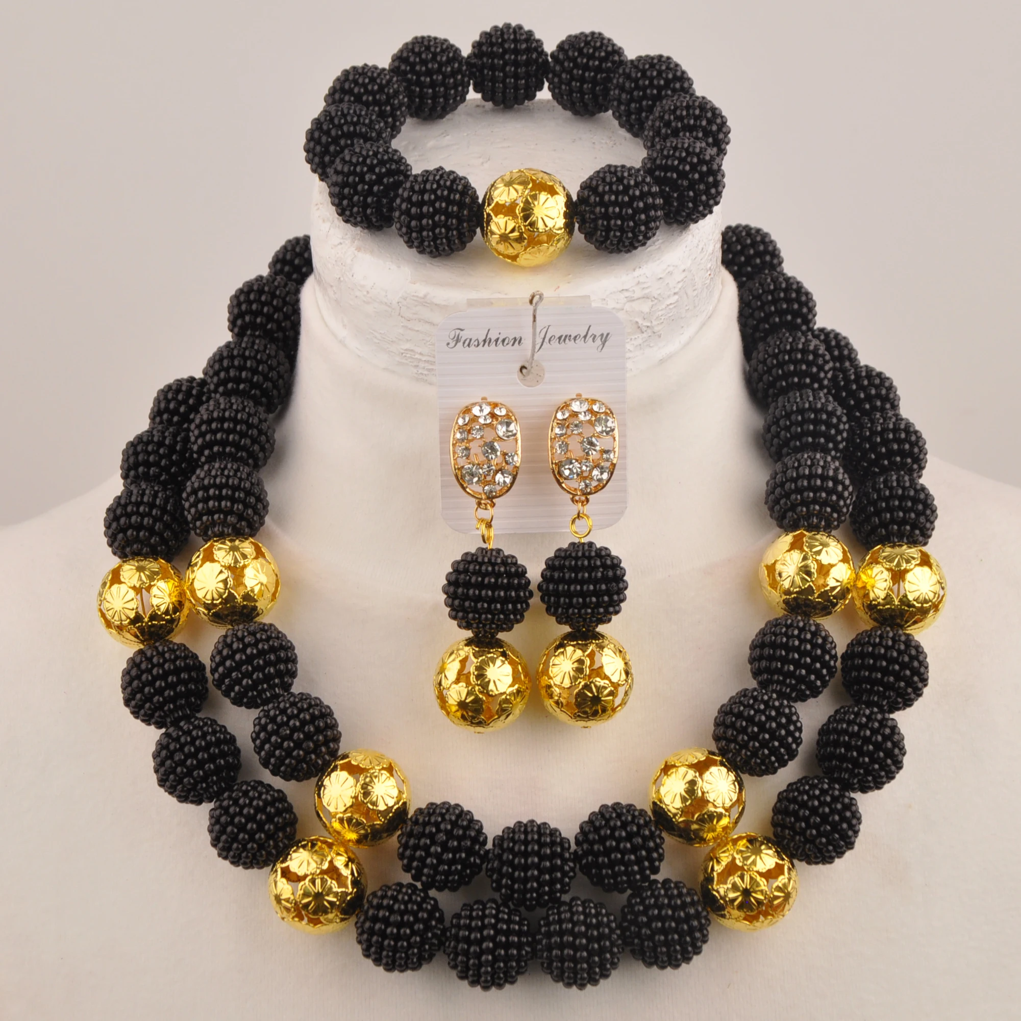 Laanc Nigeria Wedding Collection Necklace Black Jewellery Africa