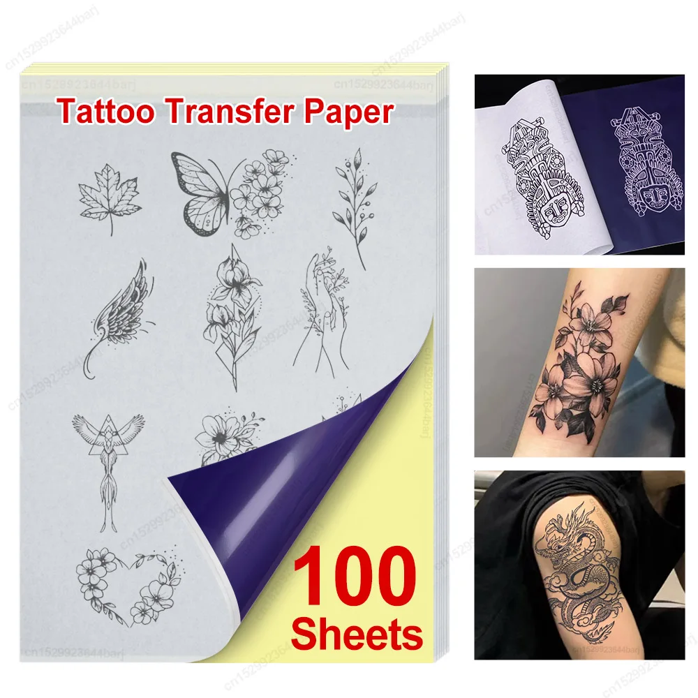 

10/20/30/50/100Pcs Tattoo Transfer Paper A4 Size Thermal Copier Stencil Paper for Tattoo Transfer Machine Accessories Tattooists