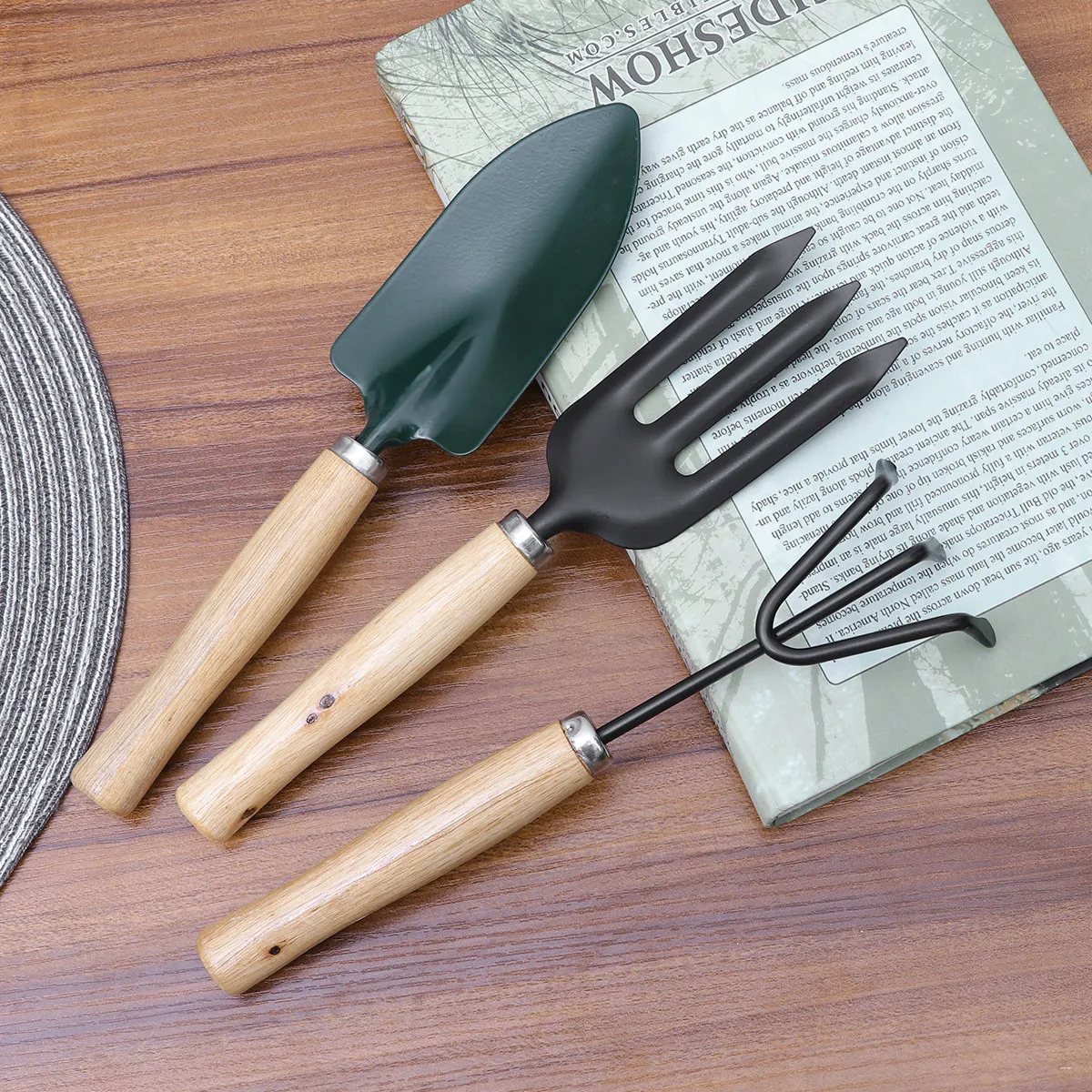 3Pcs Mini Gardening Tool Set I - Bonsai Garden Rake 评论和价格