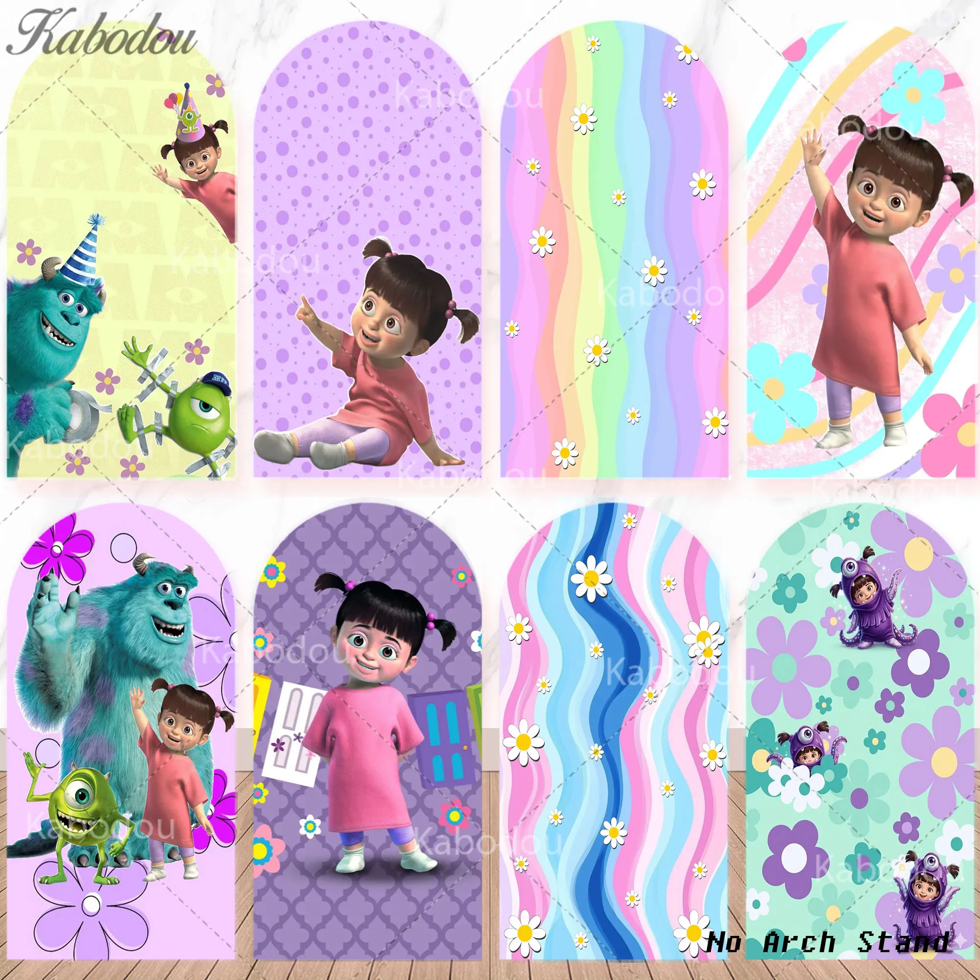 

Arch Monsters University Photo Background Covers Girls Boys Birthday Party Decor Backdrop Baby Shower Banner Photography Props