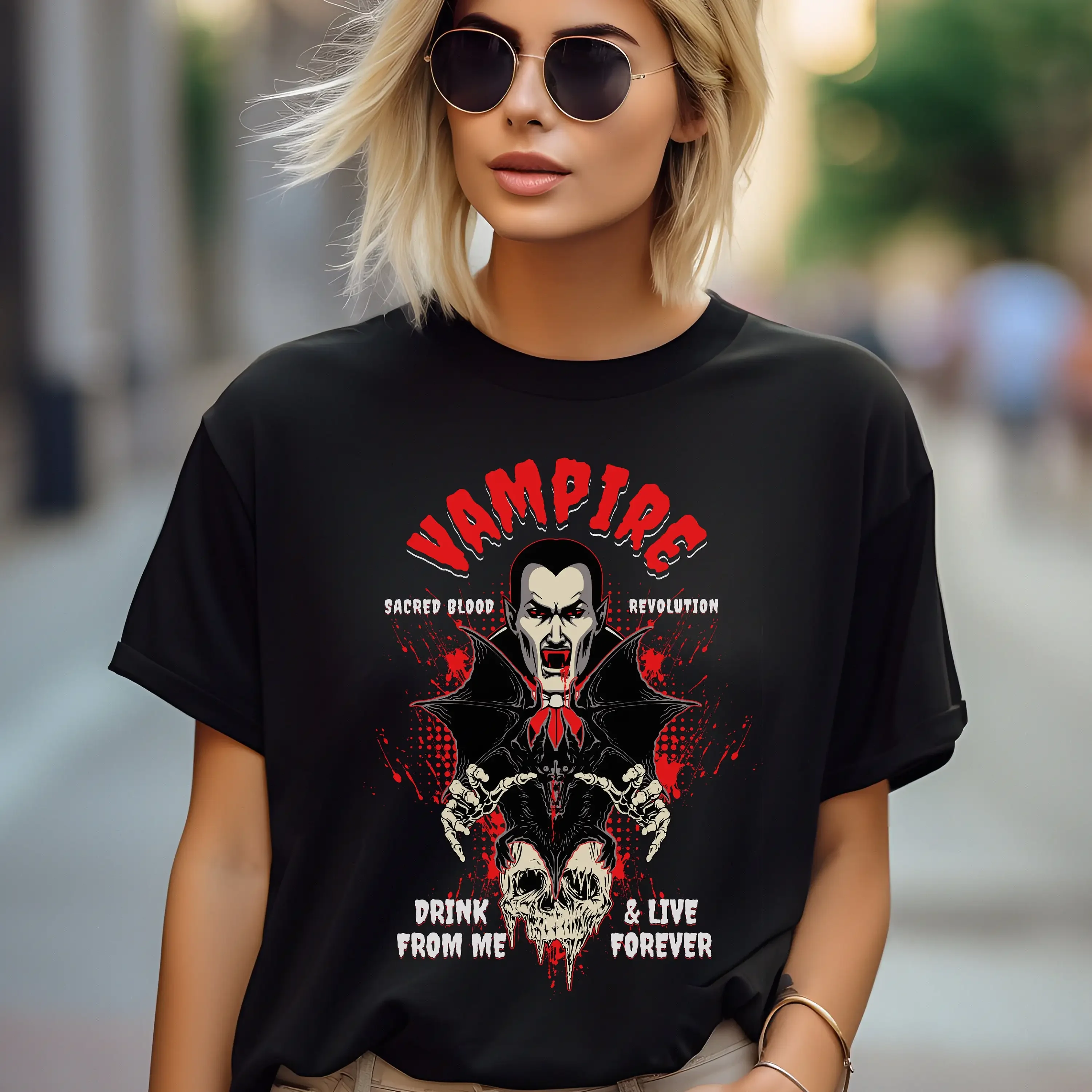 

Футболка с вампиром, готическая романтика, ужасы, готическая одежда, BaT, стиль Дракула, рок, Nosferatu