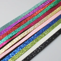 1pcs 8mm 1Meter Length Wristband DIY Bracelet Keychain For Slide Letter Charms Glitter Leather Belts Women Jewelry Making Gift