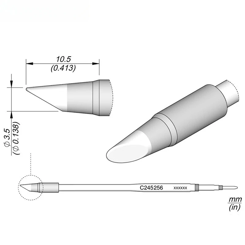 

JBC Universal Handle Dedicated C245 Series Bevel Iron Head