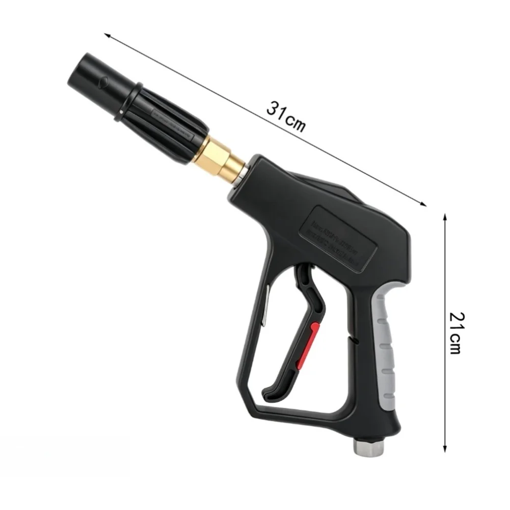 3/8 Inch Thread Swivel Foam Spray Device Brass Nozzle 25 Degree Spray for Pressure Washer For Car Wash and RV Cleaning