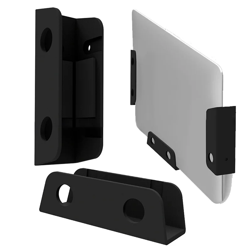 

Under Table Laptop Holder Portable Notebook Storage Bracket Stand Mount Desktop Organizer With Anti-scratch Silicone Pad