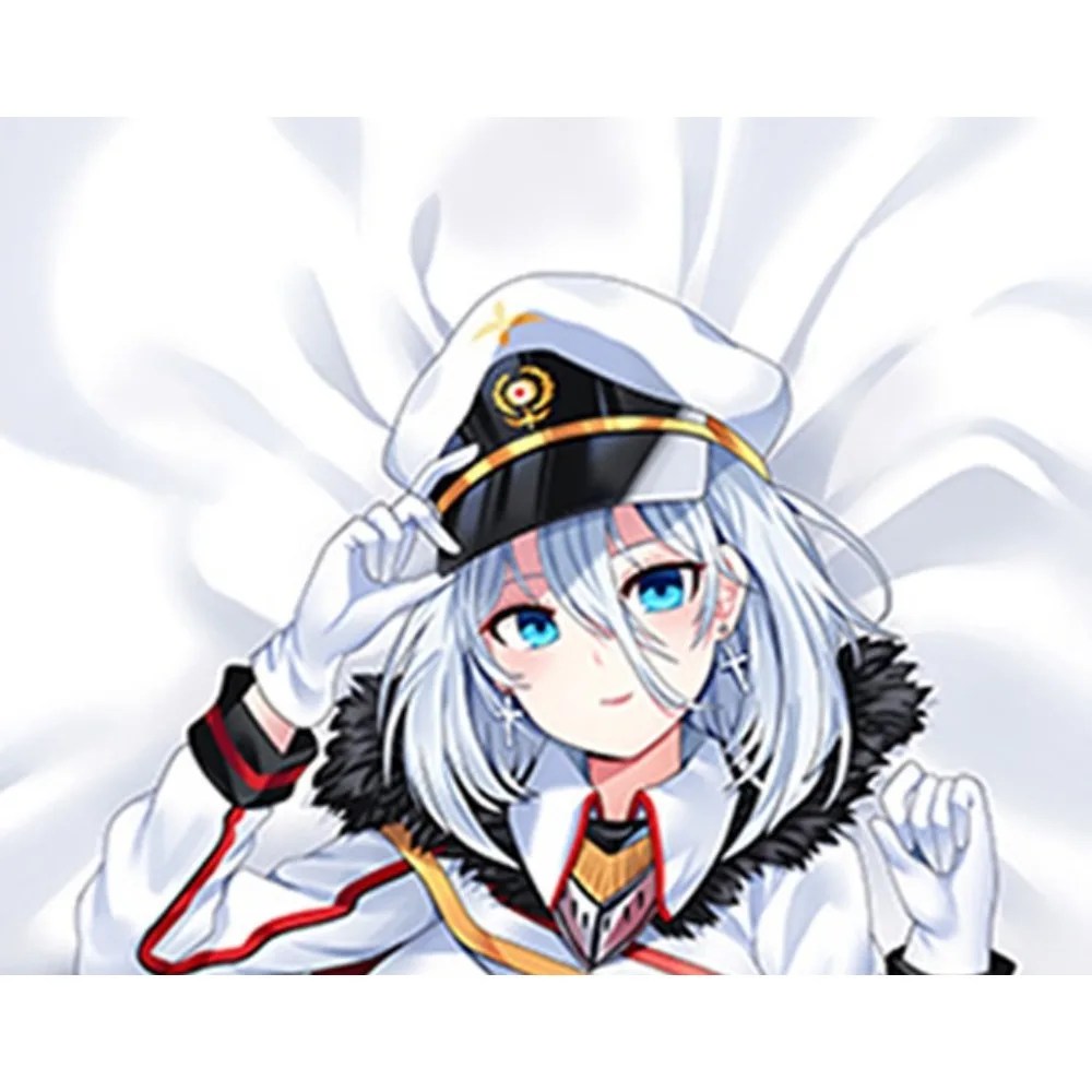 Azur Lane Tirpitz Printed Long Pillow Cover Anime Home Decor Gift