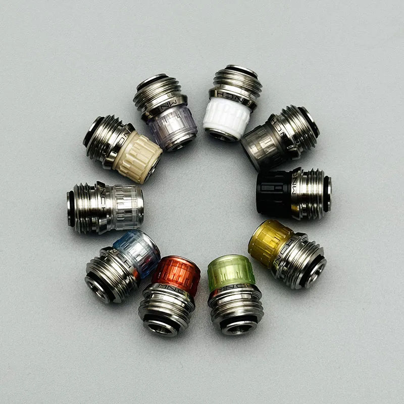 vape Monarchy MNCH Knob Style Drip Tip 5.2mm Inner diameter POM PC PEEK PEI material for BB / Billet / Boro AIO Box Mod vape mod