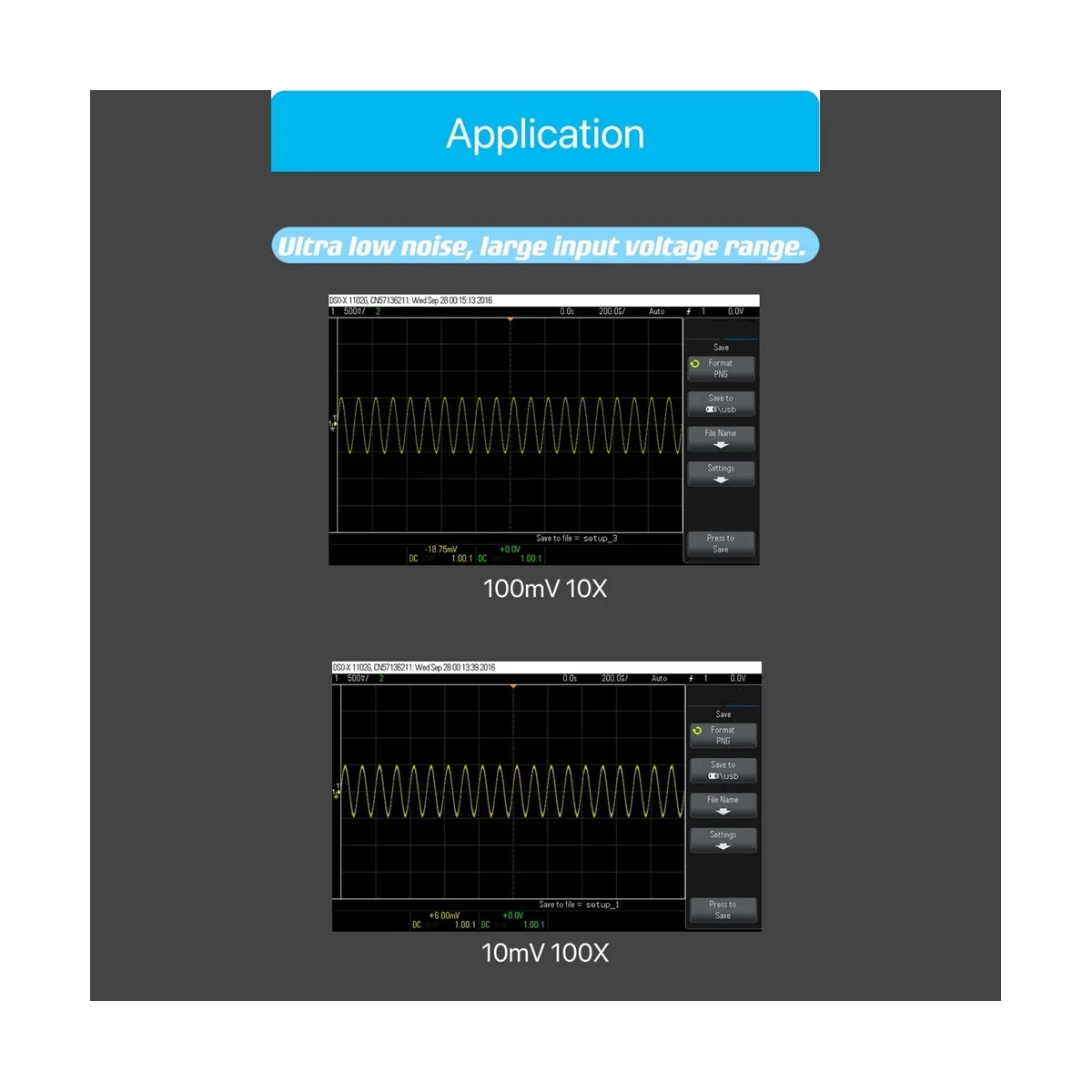 Imagem -05 - Bandwidth Osciloscópio Diferencial Ganho Dividir Sondas Medição de Sinal Elétrico Ferramenta 100x Amplificador de Sinal 10m