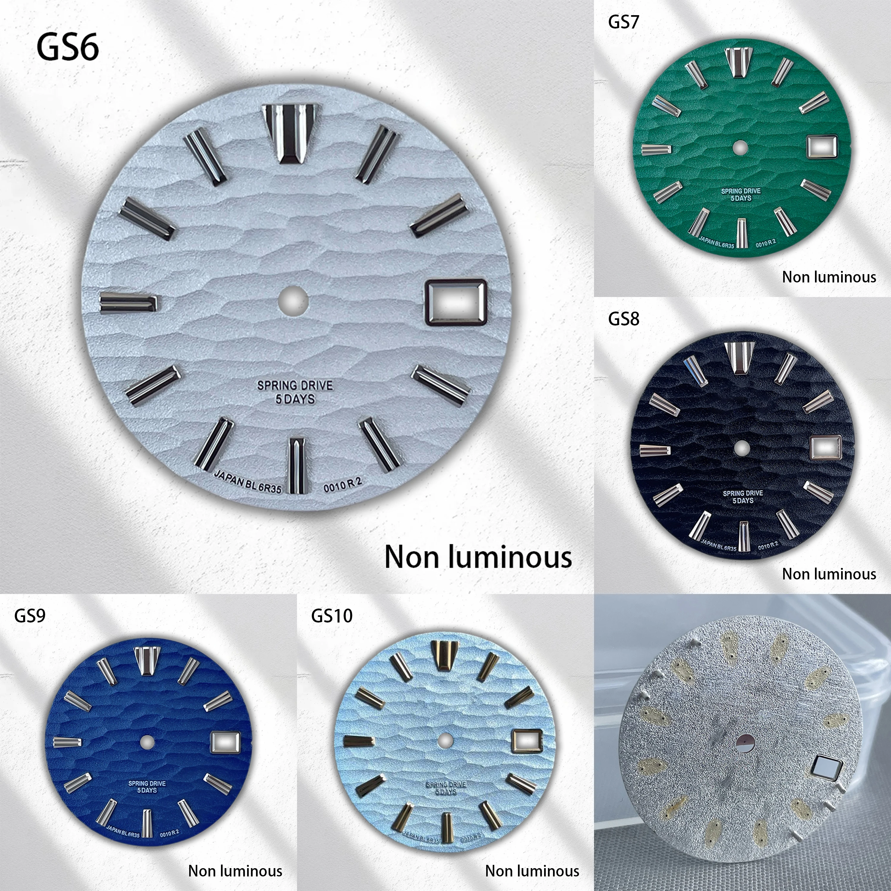 28.5mm GS non luminous birch forest pattern dial, diameter suitable for NH35/36 movement SLGH005G dial watch parts.