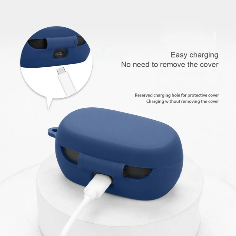 Custodia protettiva in silicone morbido per Baseus Bowie MA10 Pro Custodia protettiva antipolvere e antiurto per auricolari wireless