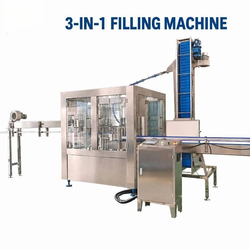 Industrial Monoblock 3 in 1 Liquid Water Rinsing Filling Capping Machine Custom
