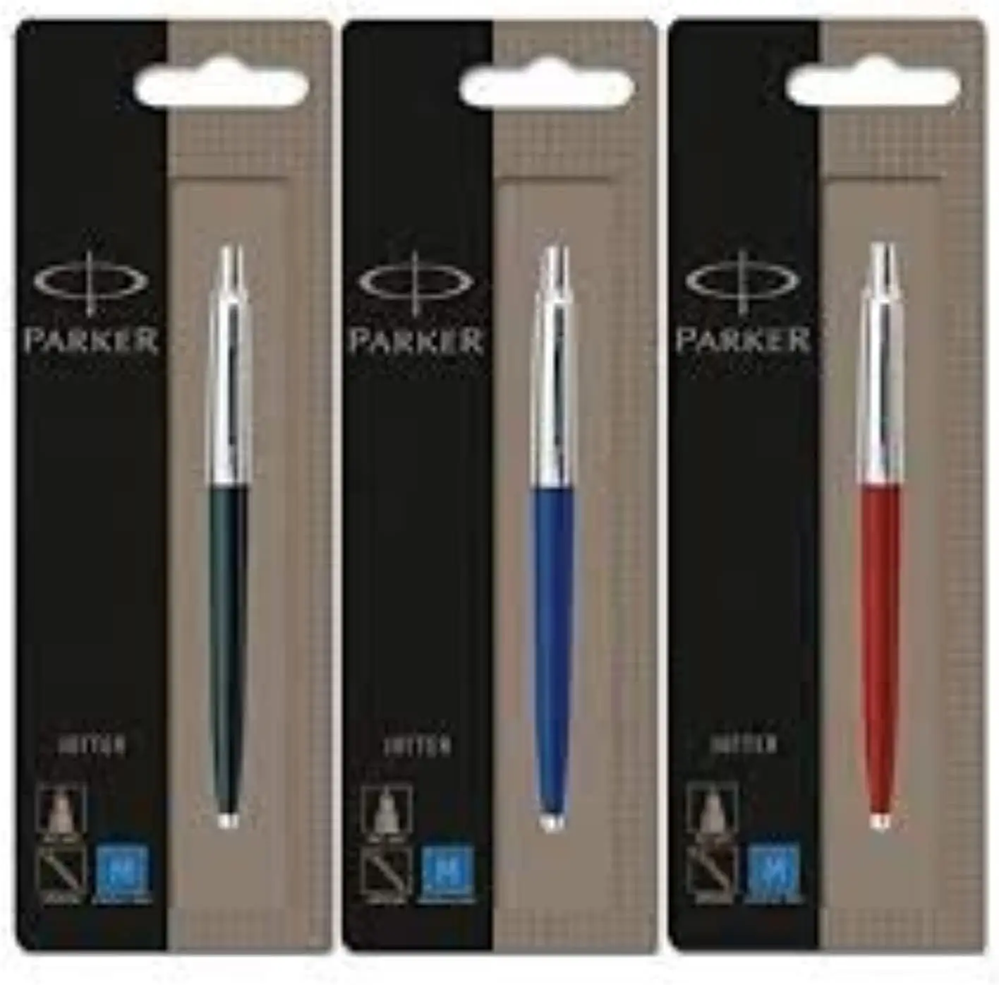 

3-Color Ballpoint Pen Set - Black, Blue, Red for Smooth Writing and Gift Ideas