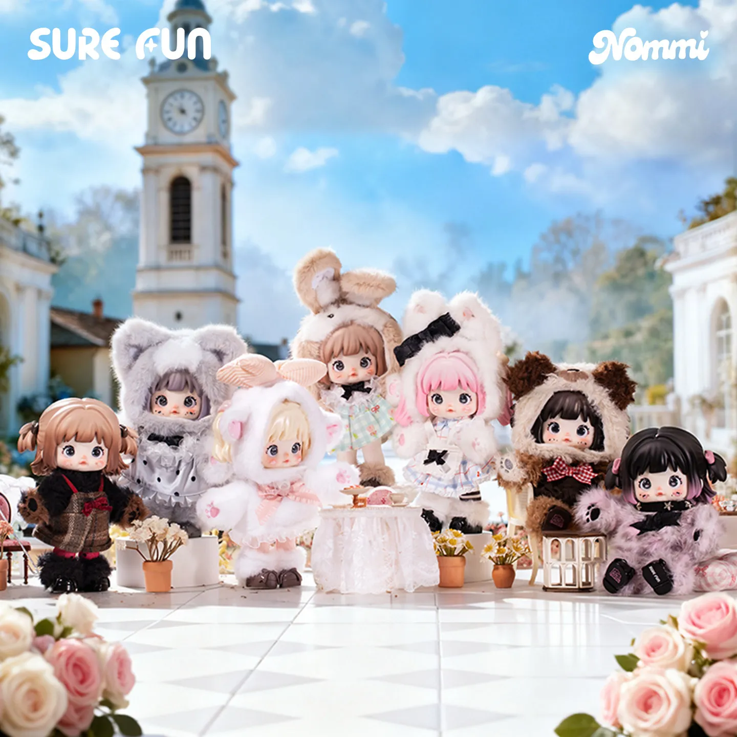 

TOPTOY Nommi Forest Country Series 5 Joints Movable Doll Plush Outfit Blind Box Big Doll Ornament Gift For Kids And Collectors