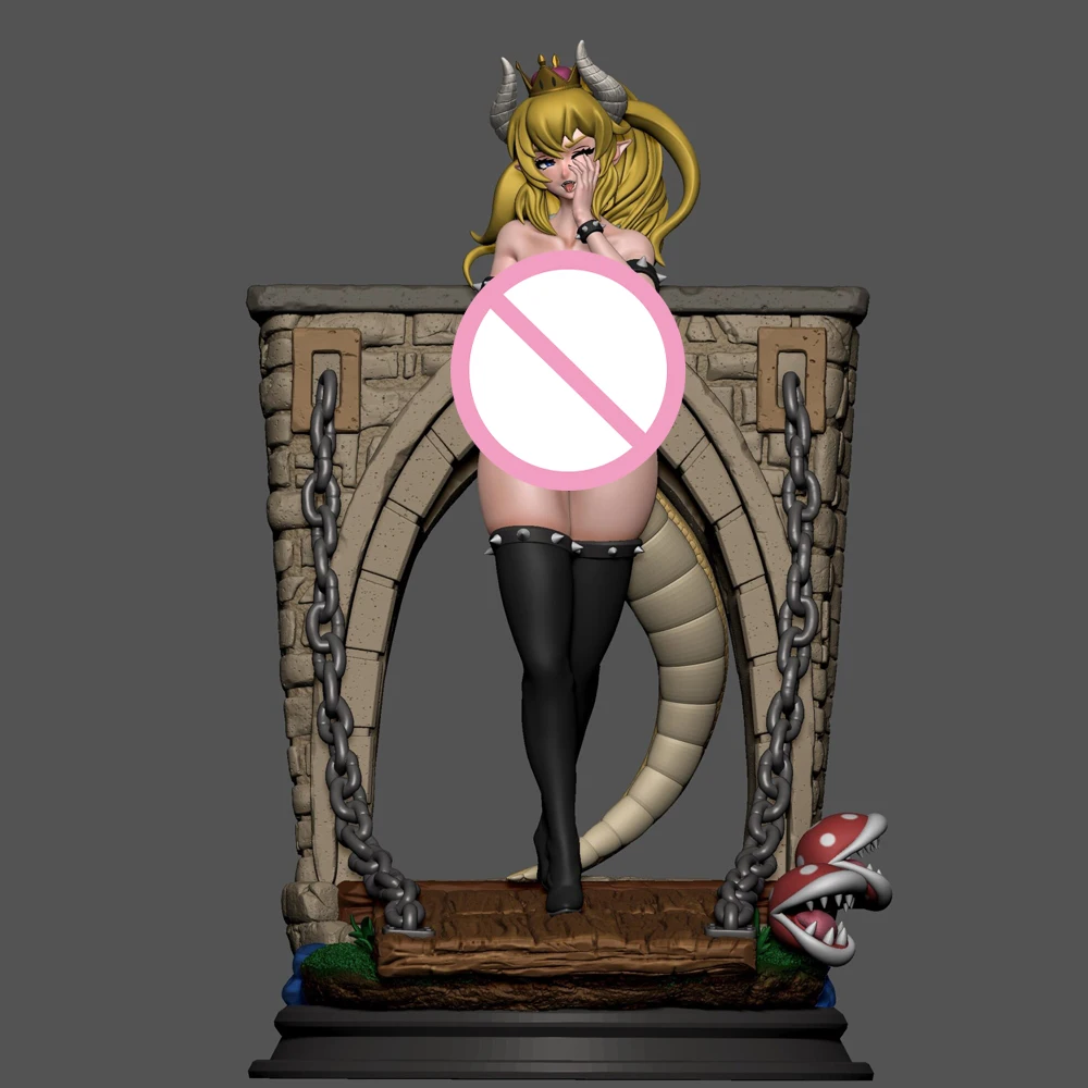 

1/24 NSFW Princess Battle Resin Figurine Toy Unpainted GK Doll Unassembled 3D Print Assembly Miniature Reduction Statue Toy