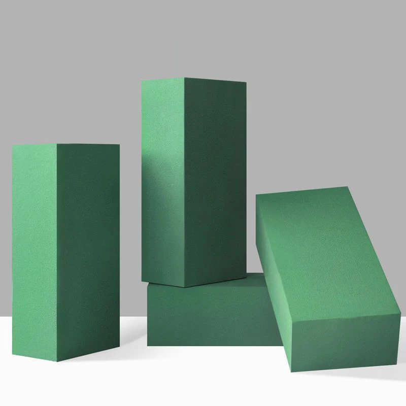 Green Floral Foam Artificial Flower Packing Flowers Arranging Mud Florist Styrofoam Block For Wedding Party Holiday Decor