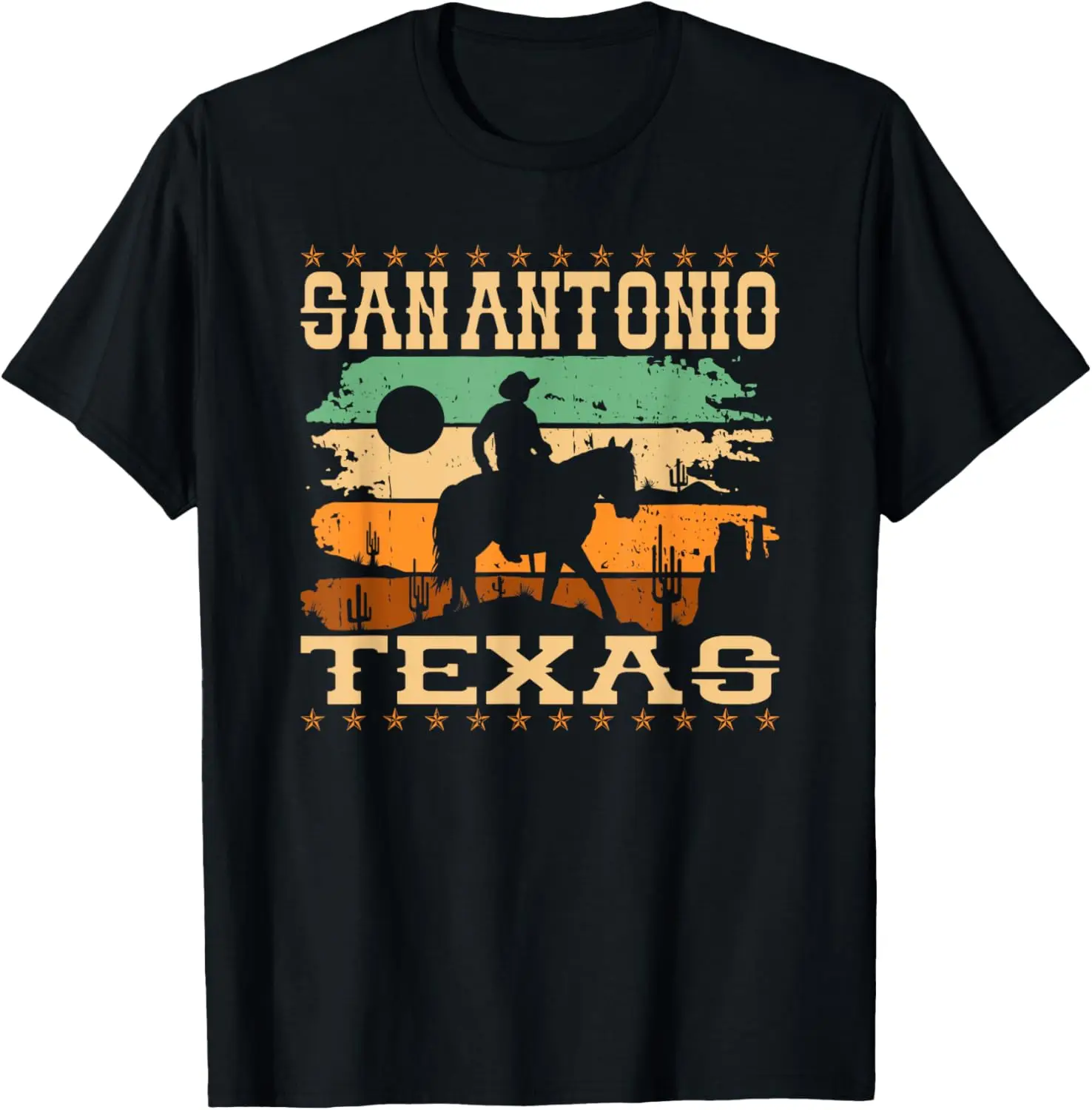Camiseta de vaquero del país occidental de San Antonio Texas TX