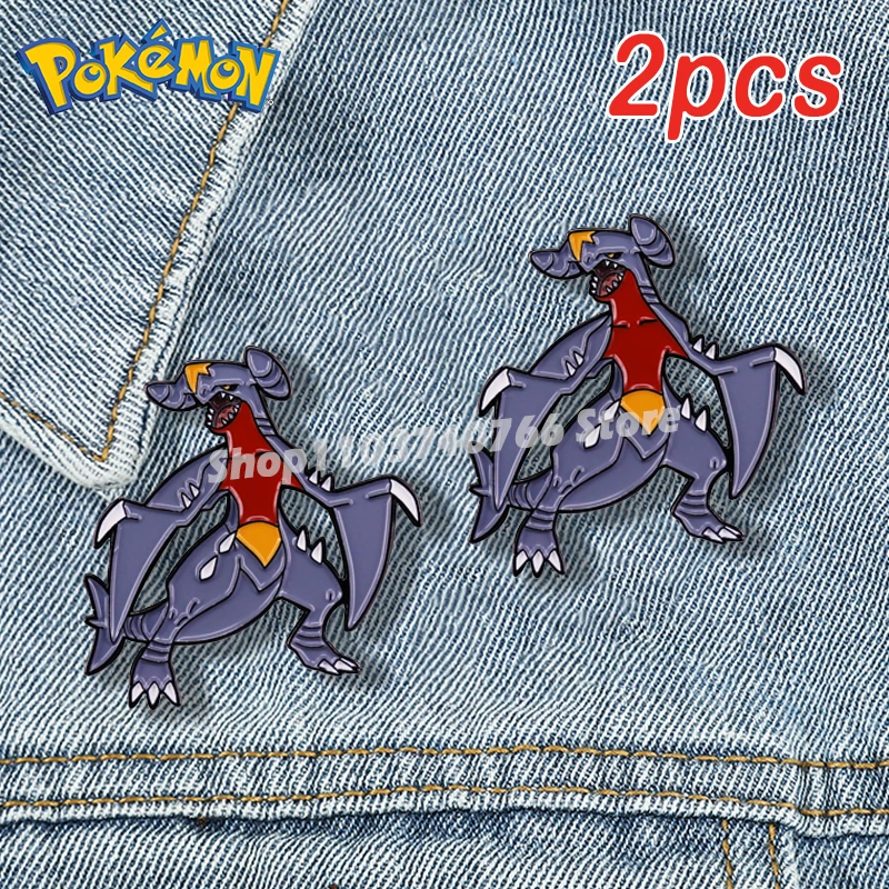 

Pokemon Garchomp Enamel Pins Anime Gmae Brooches Fashion Backpack Lapel Pin Accessories for Women Man Jewelry Metal Badge Gift