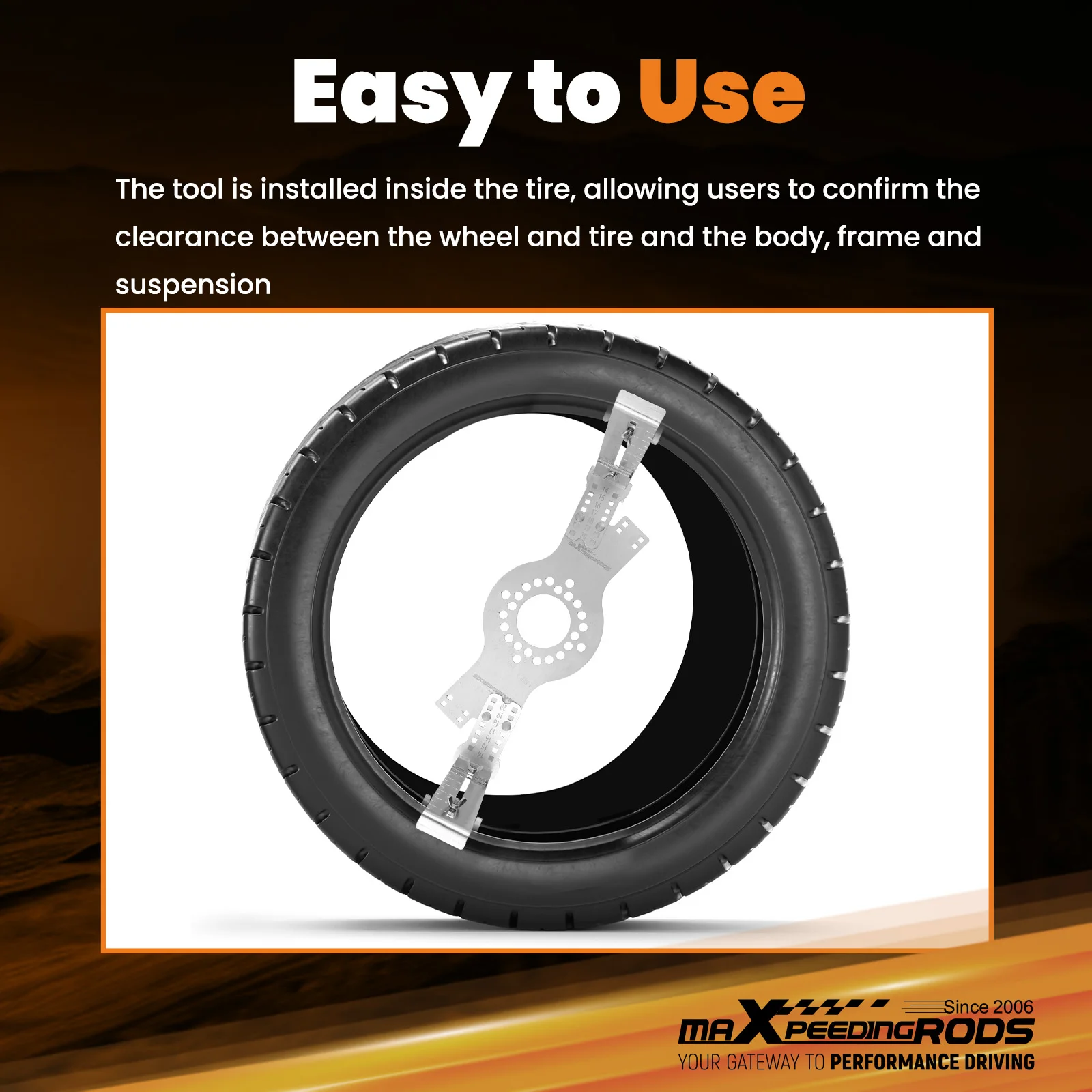 

4-Lug Pattern Tool for 4x98 4x100 4x108 4x110 4x114.3 4x130 Steel Gauge