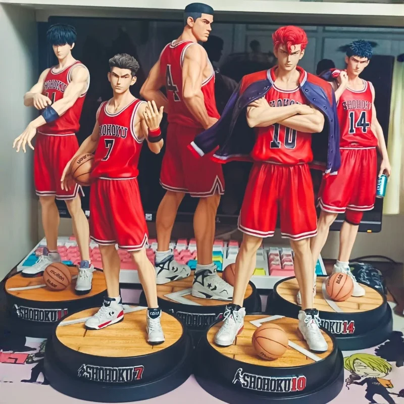 

34cm Mitsui Hisashi Anime Figures Manga Slam Dunk Action Figurine Miyagi Ryota Model Rukawa Kaede Statue Pvc Collection Toy Gift