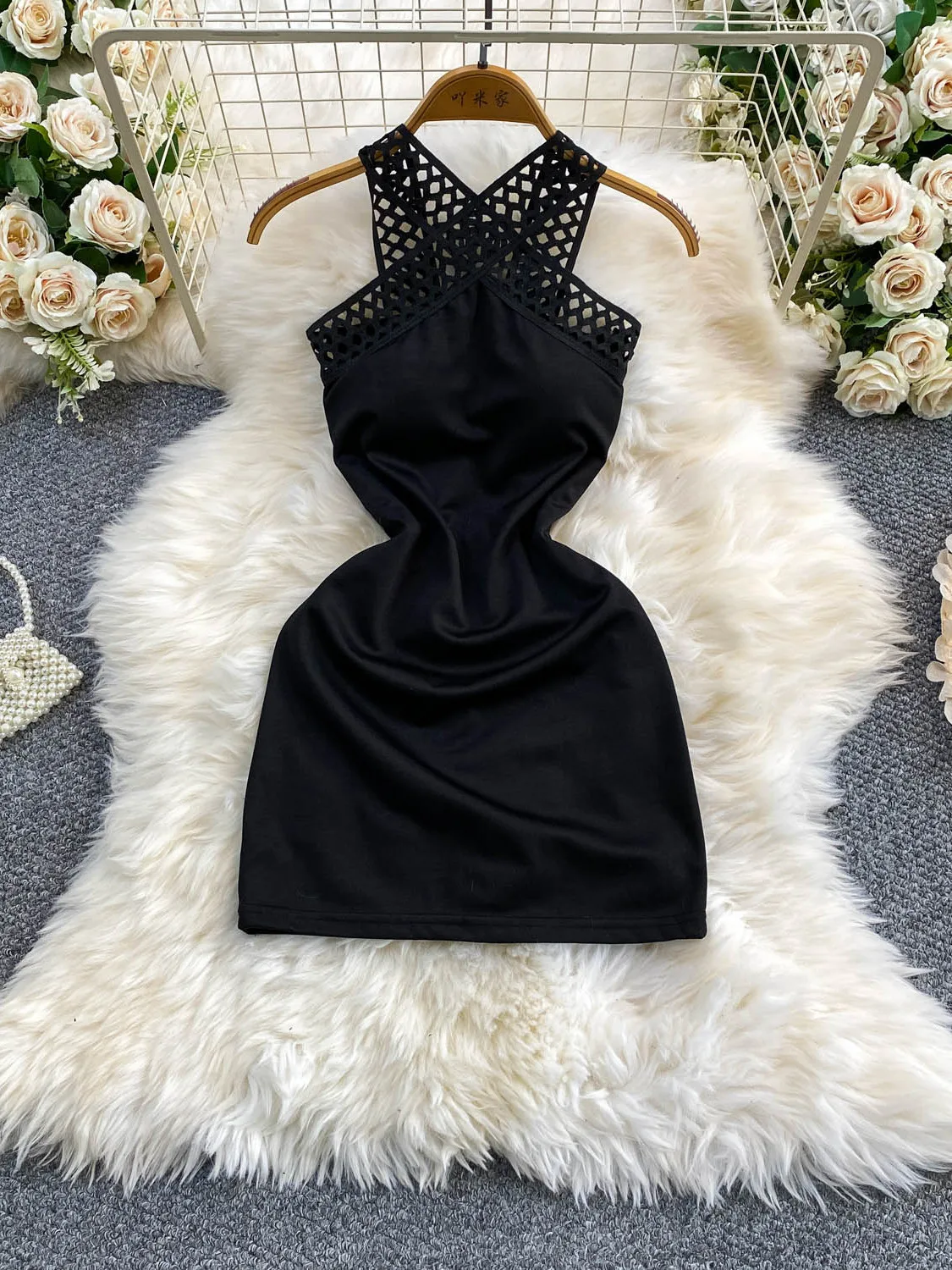 

Sexy Hollow out Neckline Bodycon Dress Women's Summer Dress with Chest Pad Wrap around Skirt High Waist A-Line Skirt Commute ...