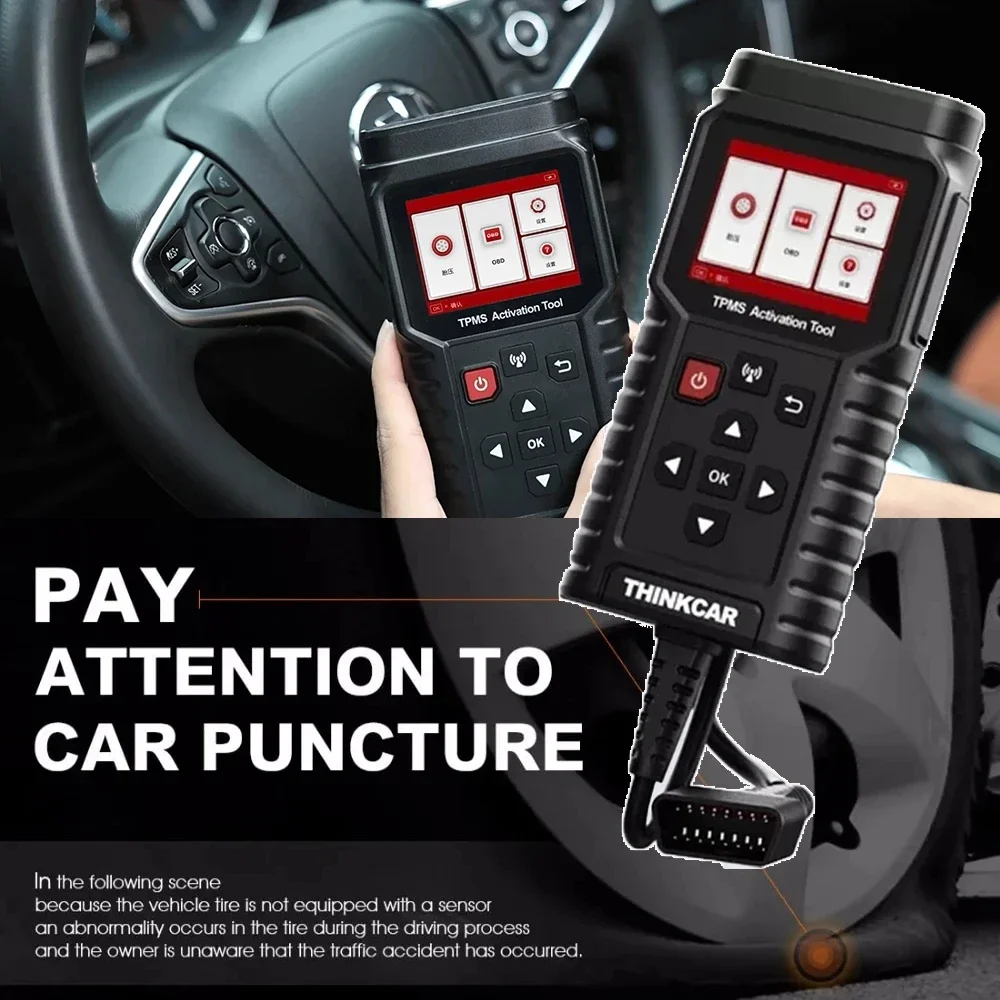 ThinkCar TP T90 Narzędzie do aktywacji TPMS OBD2 Samochodowy diagnostyczny programator kodu usterek Czujnik ciśnienia w oponach Narzędzie serwisowe