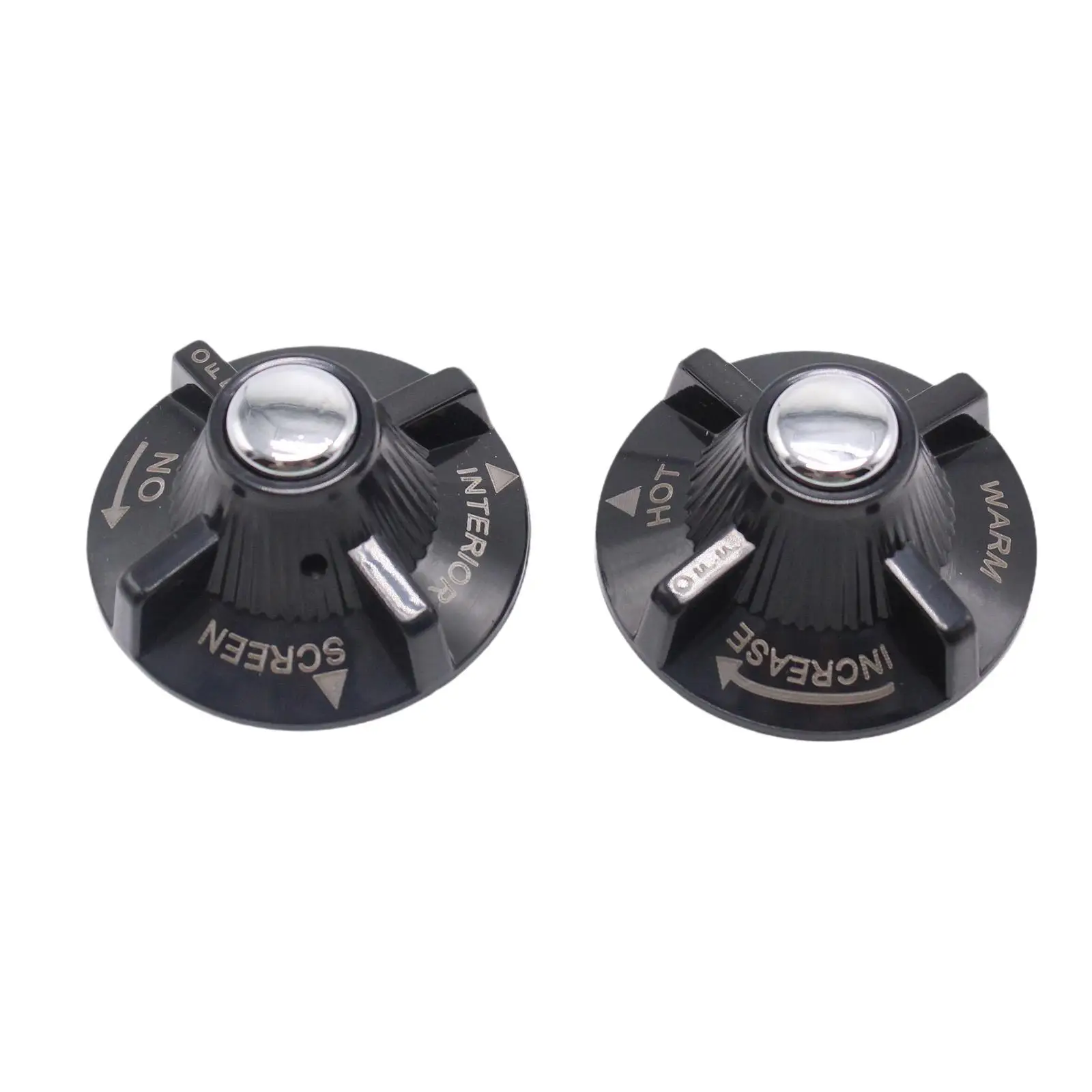 

2 Pieces Heater and Air Control Knobs Easy Handling Bha4329 for MG Mgb