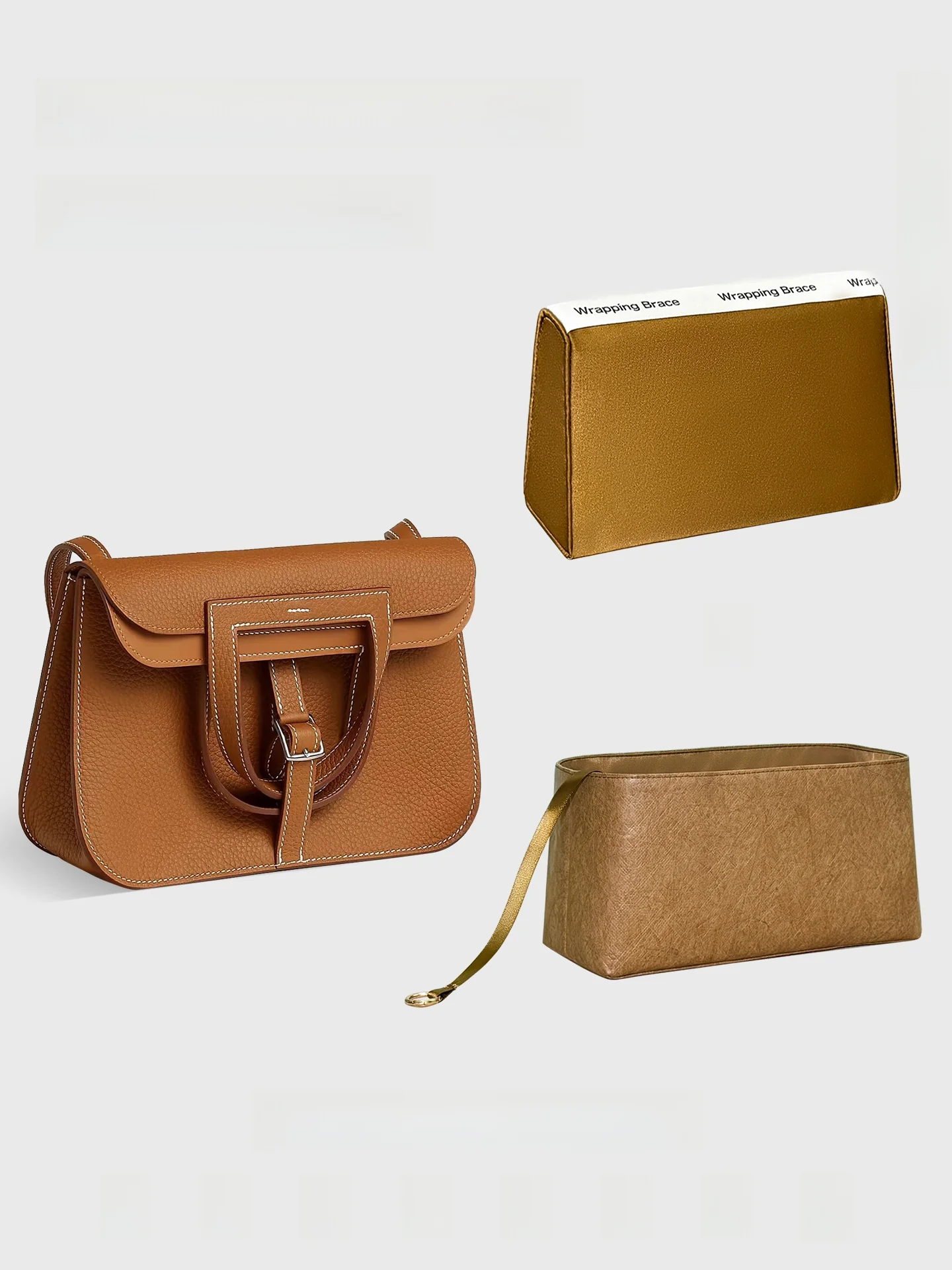 art-beauty-rhythm-dupont-paper-inner-support-bag-light-thin-matching-bag-for-hermes-halzan25-women's-cosmetic-storage-bag
