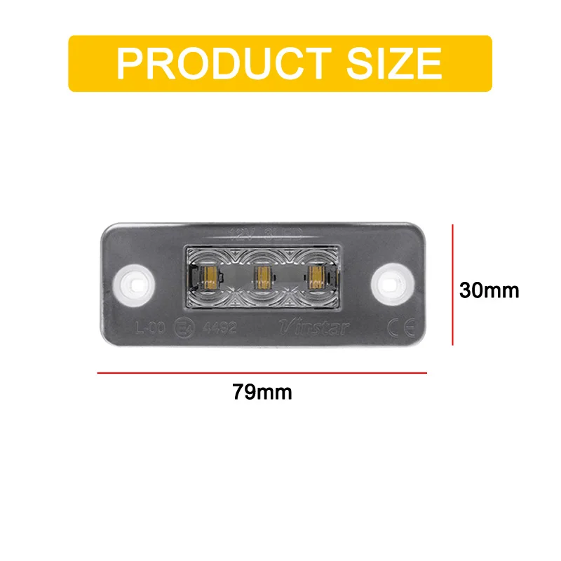 12V LED Number Plate Lamp For Audi A8 D3 2002 2003 2004 2005 2006 2007 2008 2009 2010 White License Plate Light Assembly