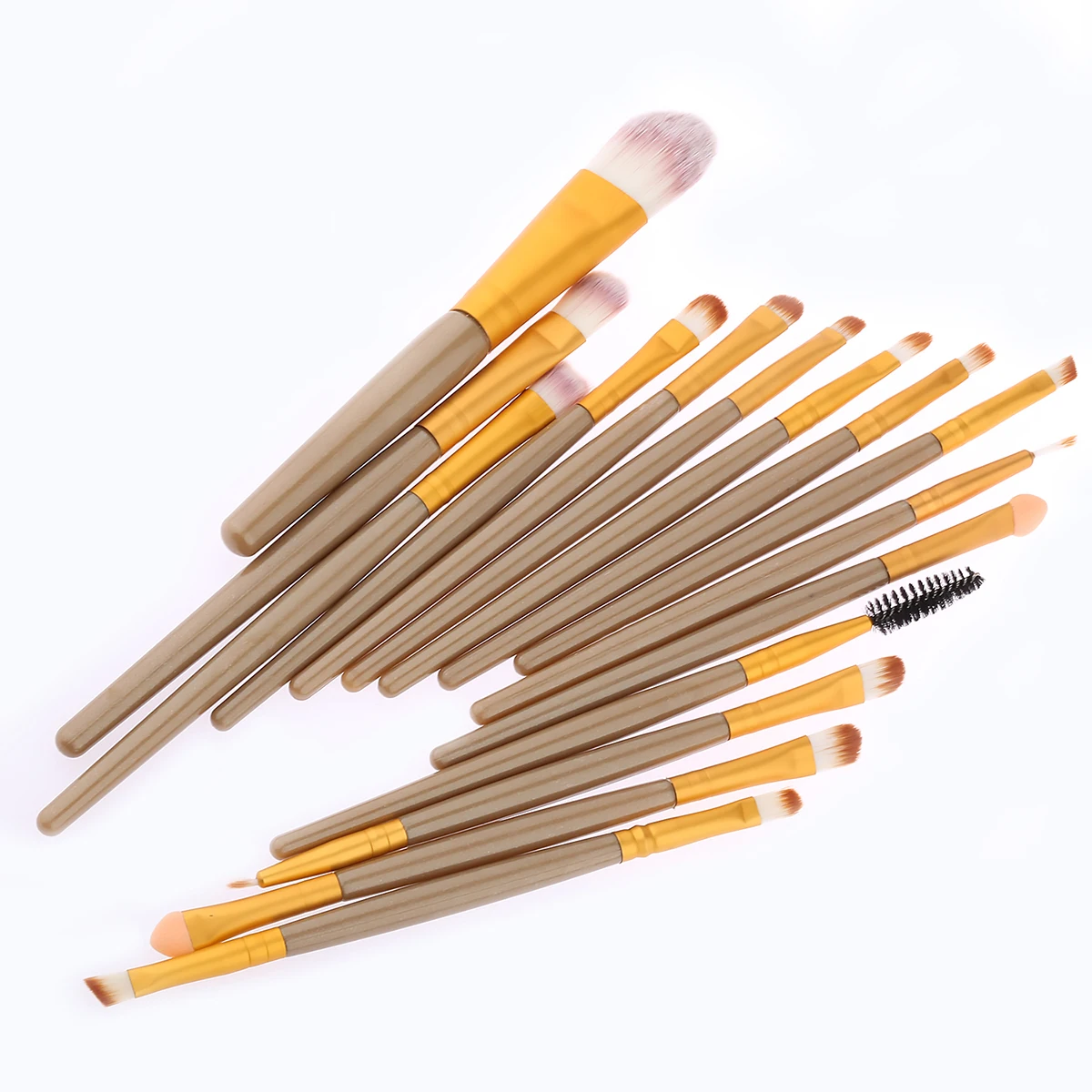 

15pcs Makeup Brush Set Professional Cosmetics Brushes Powder Bamboo Handle Ultra Soft Bristles Women Daily Use