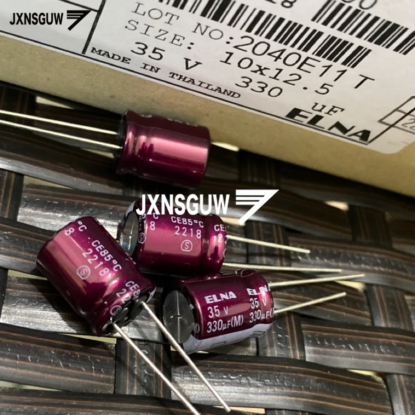 20PCS ELNA RA3 16V 25V 35V 50V 100V 22UF 47UF 100UF 220UF 330UF 470UF 1000UF 85% Purple Red Robe Audio Electrolytic Capacitor