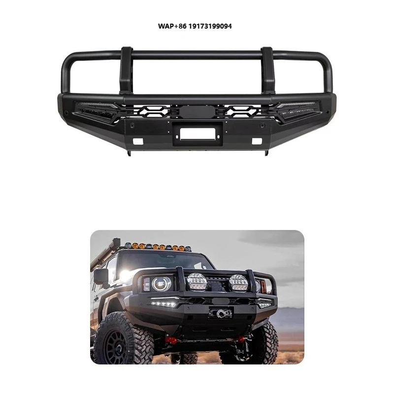 

Off-road 4x4 Parts Steel Bull Bar Front Bumper for Land Cruiser LC76 250 300 FangChengBao BJ40 Tank 400 G700