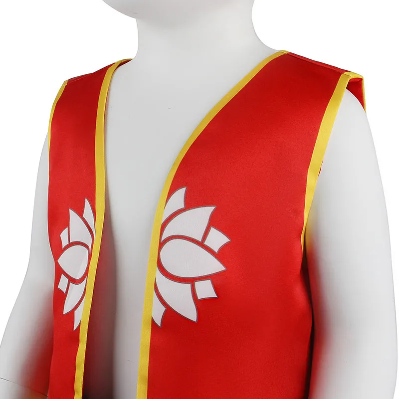 زي الرسوم المتحركة الصينية للأولاد والبنات والأطفال ملابس الأطفال ملابس أداء الهالوين الفاخرة للأطفال بدلات الكونغ فو