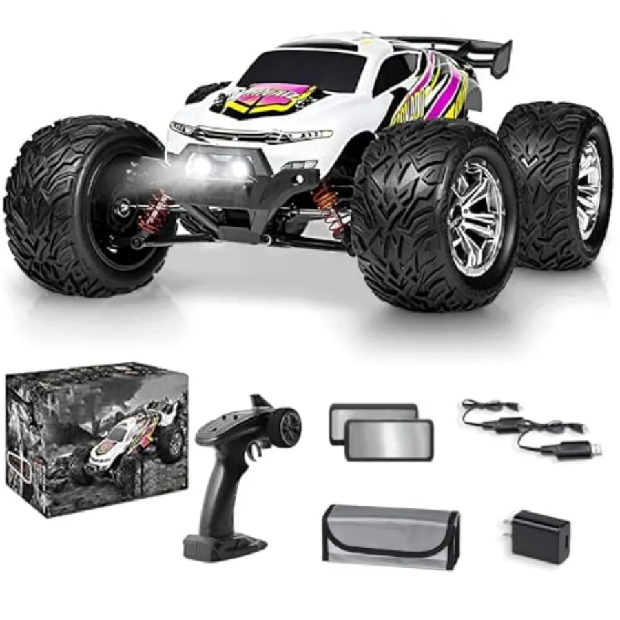 

4x4 RC Cars for Adults 48kmh High-Speed 1:12 Scale Large Waterproof Remote Control Truck Offroad Electric Monster Car 2 Batteri
