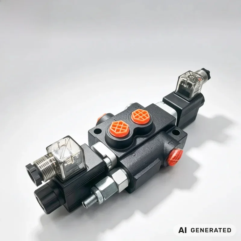 P40 Electromagnetic Control 40l Hydraulic Integral Multi Way Directional Valve Hydraulic Valve Distributor Z50 Series