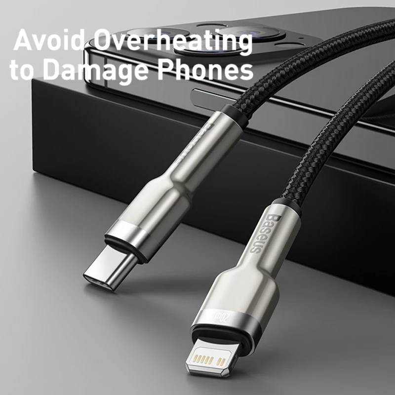 Baseus kabel USB C dla iPhone 13 12 Pro Max PD 20W szybki kabel ładowania dla iPhone 11 8 ładowarka kabel USB typu C dla Macbook Pro — zdjęcie produktu 4
