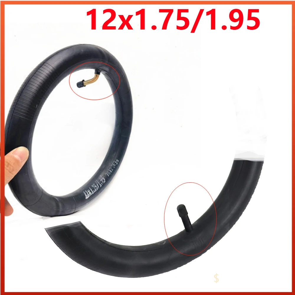 12 inch motorcycle electric vehicle tire replacement parts 12x1.75/1.95 butyl rubber inner tube