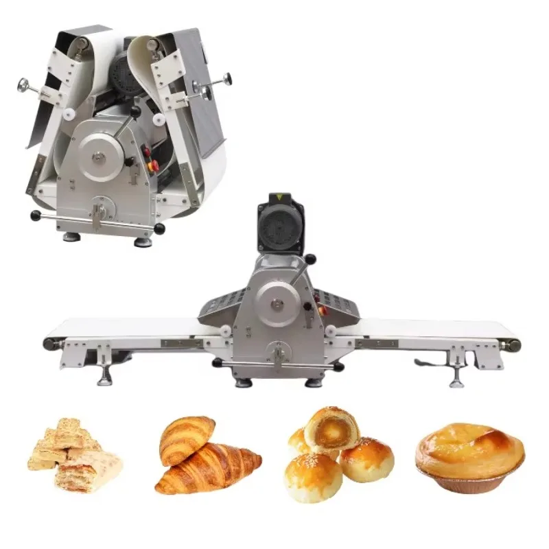 Bakery Dough Sheeter Machine Multi Function Pastry Making Equipment For Croissant Puff Egg Tart Production Customized