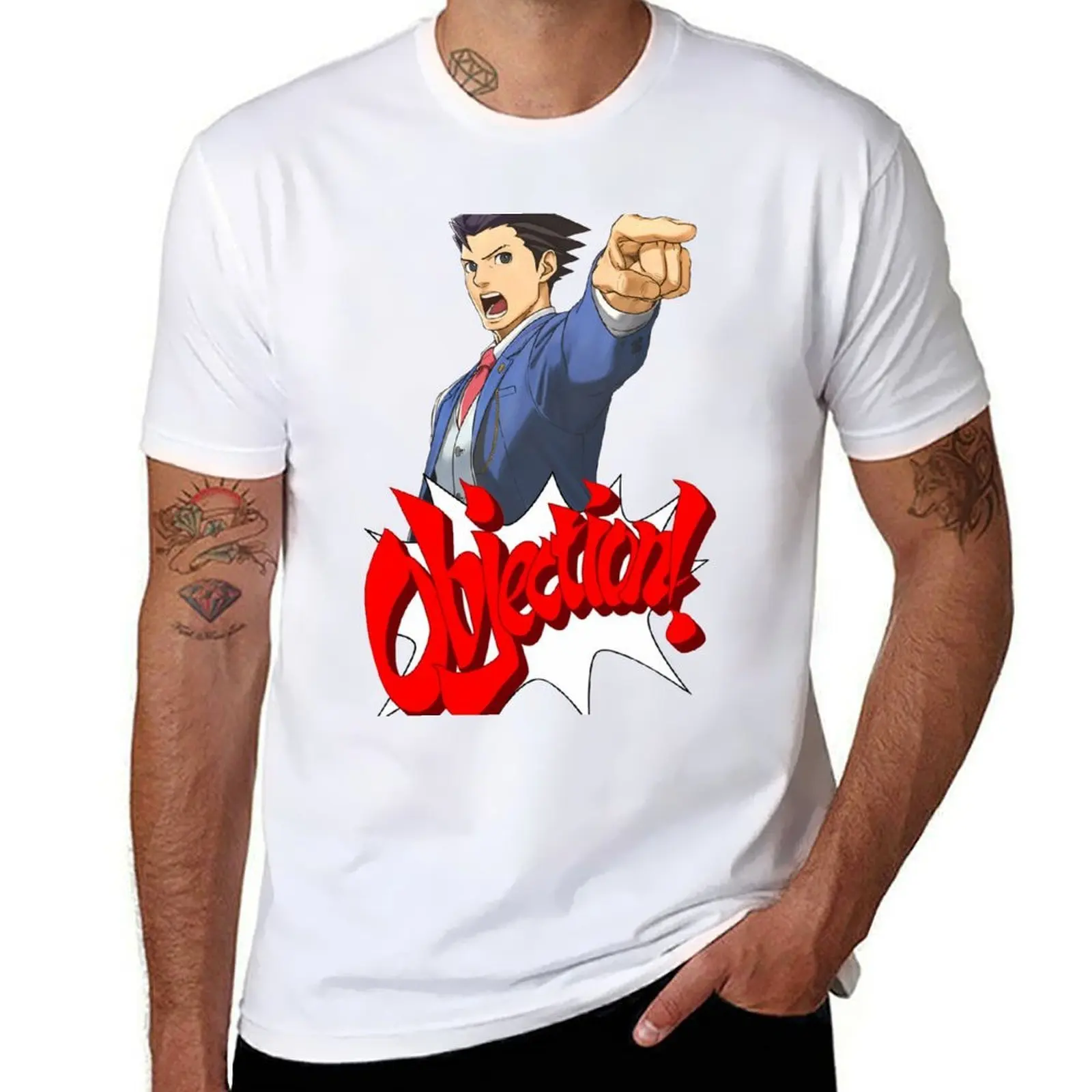 

Objection! T-Shirt essential t shirt man t shirts cotton T-Shirt