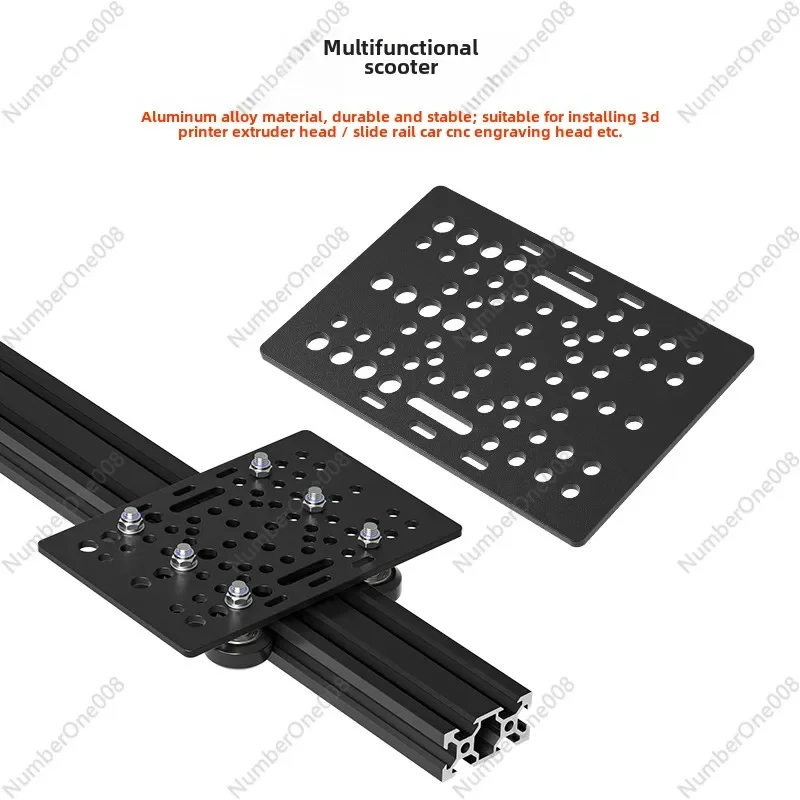 

3D Printer Accessories Openbuilds European Standard Porous Multi-function 2040 Aluminum Profile Trolley X-axis Trolley Board