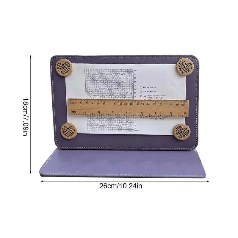 Crochet Chart Holder Crochet Pattern Chart Keeper Easy To Use Foldable Portable Magnetic Knitting Chart Keeper For Knitting